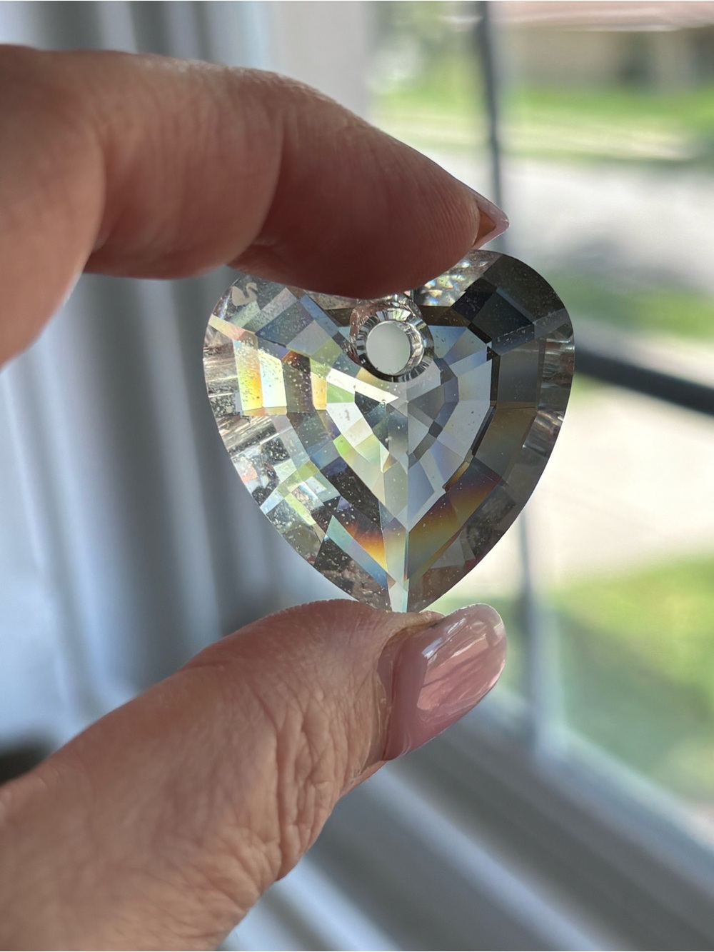 Swarovski Clear Crystal Prism Heart